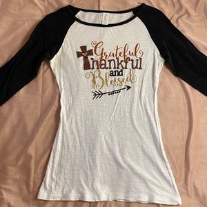 Girls "Grateful, Thankful and Blessed" Top